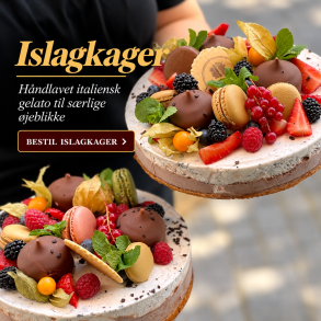 H�ndlavet islagkager som take away fra cafeen i Fredericia og Esbjerg