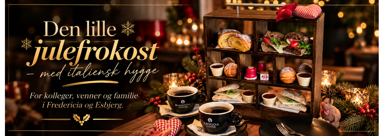 Den lille julefrokost &ndash; med italiensk hygge For kolleger, venner og familie i Fredericia og Esbjerg.