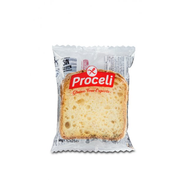  Toastbrd glutenfri portionspakket 50 gr. (2 skiver)