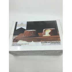 Italiensk chokoladesouffl&eacute; med hvid chokoladecreme 12x100 gr