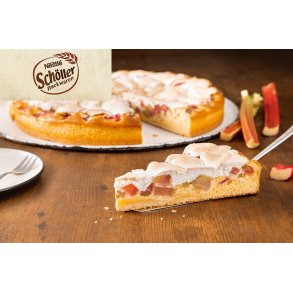 SKAFFEVARE Bedstemors Rabarber Marengs kage 2900 gr.