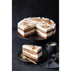 Gulerodslagkage med karamel topping 2000gr.