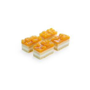 Mandarin fl�desnitte med vaniljecreme og mandariner
