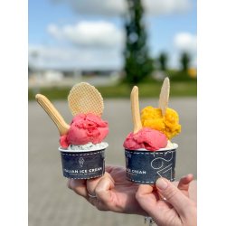 Typo isbger papir 100CC m/ Italian Icecream logo