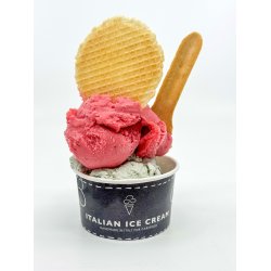 Typo isbger papir 100CC m/ Italian Icecream logo