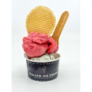 Typo isbger papir 100CC m/ Italian Icecream logo