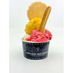 Typo isbger papir 190cc m/Italian icecream logo