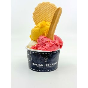 Typo isbger papir 190cc m/Italian icecream logo
