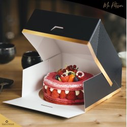 Kageske - 25 x 25 x 8 cm - 50 stk. (MA Patisserie)