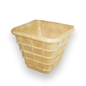 Vaffel b�ger firkantet 50x45mm