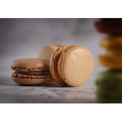 Macarons Saltet karamel 43mm - 2x35 stk.