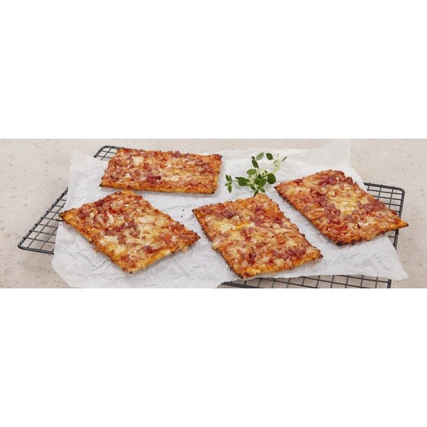 Pizza snack skinke/salami glutenfri 12x100gr enkeltvis indpakket