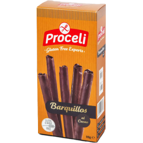 Proceli Barquillos Glutenfri Chokoladevafler 80 g