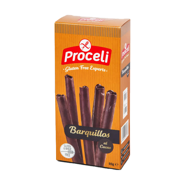 Proceli Barquillos Glutenfri Chokoladevafler 80 g