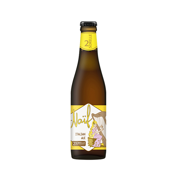 2 Sorelle Naif Ale gul 4,6% vol - 33 cl.