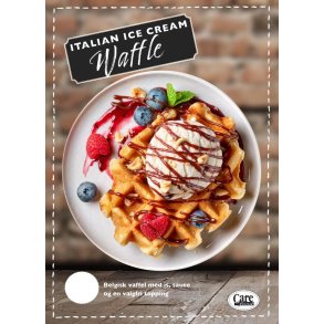 Plakat: Belgisk vaffel  50x70 cm