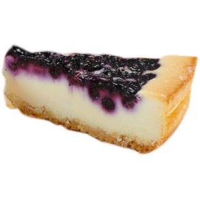 Bl�b�r cheesecake med spr�d bund &ndash; 1 stk.