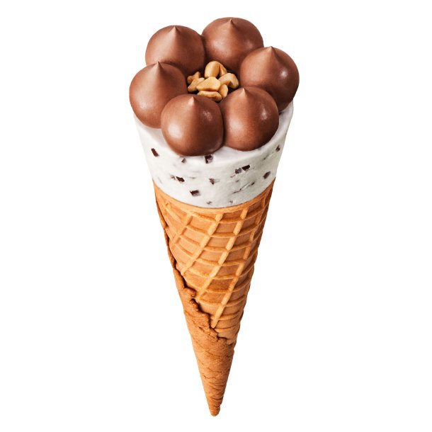Cono XL 180 ml - vaffelis med vaniljeis, stracciatella, kakao og hasseln�ddepralin�.