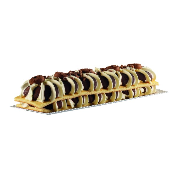 Italiensk Cookies-islagkage 1 kg fra Michielan med kakaokiks og kiksecrunch