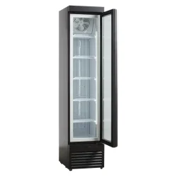 Display fryseskab m/glas l�ge sort