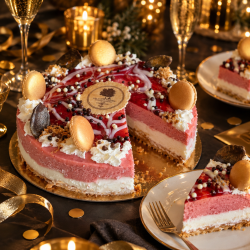 Nyt�rs islagkage 2026 � Jordb�r &amp; softice gelato | 8�10 personer