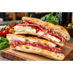 Focaccia med attitude. Find den i Caf� Gelato di Natura i Esbjerg & Fredericia