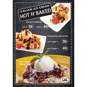 Brochure Plakat: Hot N' Baked 50x70 cm 