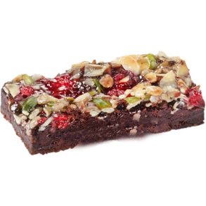 Glutenfri hindb�r brownie snitte &ndash; 1 stk.