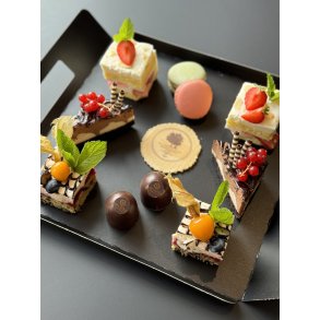 Kagetapas  luksusdessert som takeaway, 2 personer