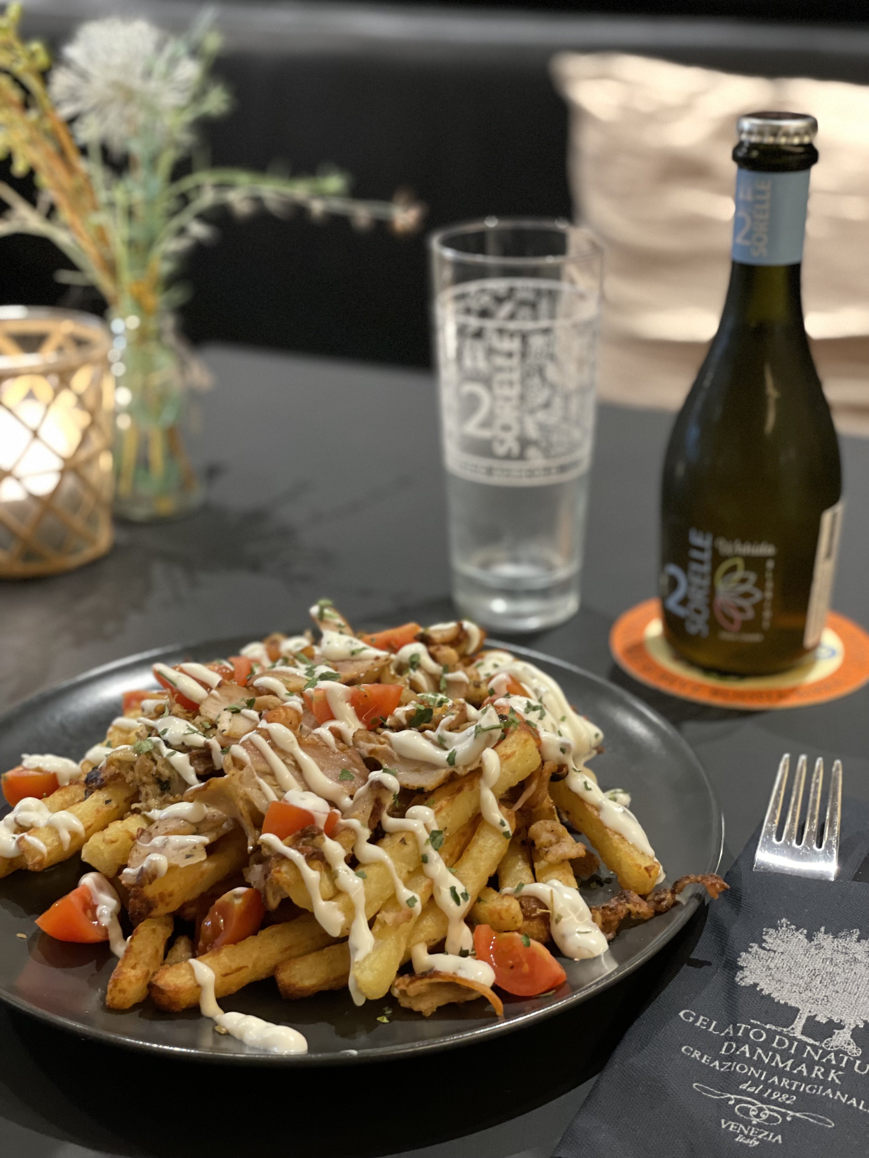 XL Dirty Fries med gyros | 1 pers | menu til afhentning