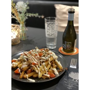 XL Dirty Fries med gyros | 1 pers | menu til afhentning