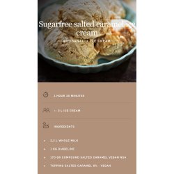 Topping saltet karamel vegan 1 kg