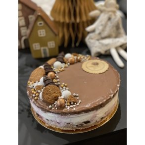 Festlig juleislagkage fra Gelato di Natura – Esbjerg og Fredericia takeaway