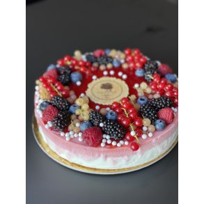 Islagkage med jordbr og vanille - til 810 personer