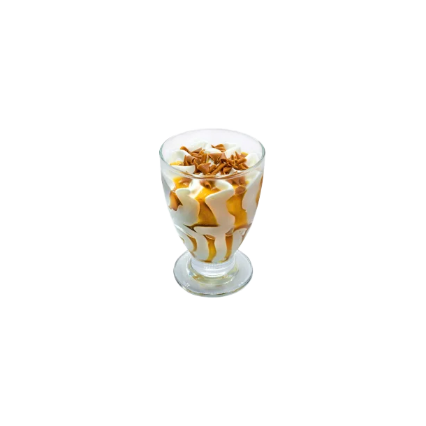 Italiensk is i portionsglas, Karameldr�m 6x80gr