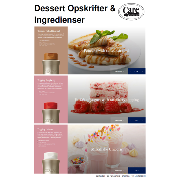 Brochure MasterKatalog Carefood-Desserter-starter-med-Colac-2022 16 s.