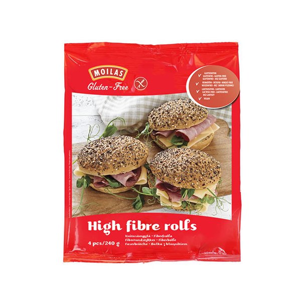 Hj fibre boller glutenfri  4x60 gr. 