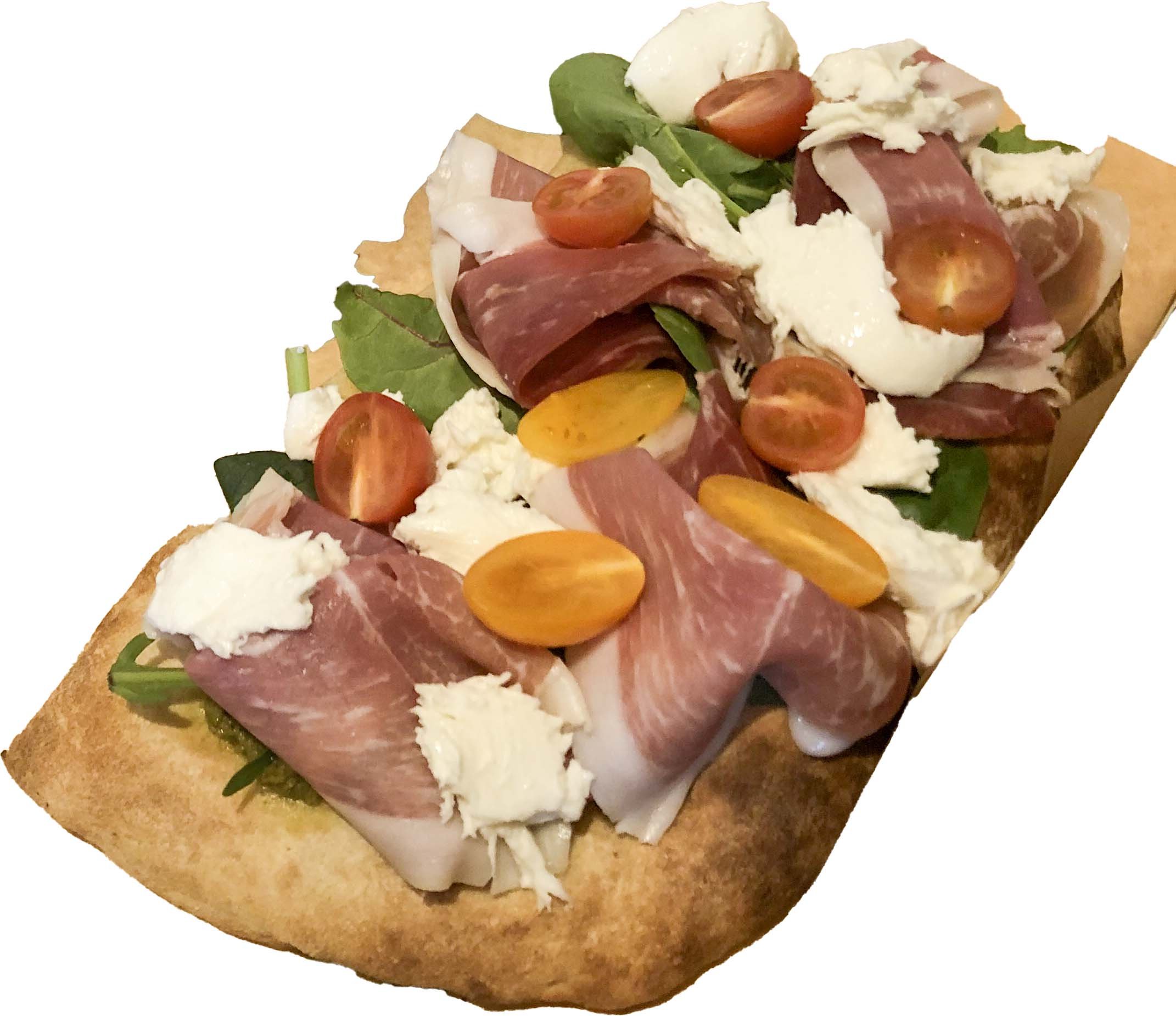 Pinsa sandwich med serrano | 1 pers | sandwich til afhentning