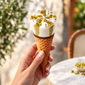 Cono Pistacie 120 ml � Italiensk Gelato med Siciliansk Pistacie
