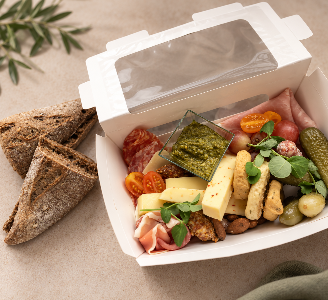 Take away tapas box til frokost