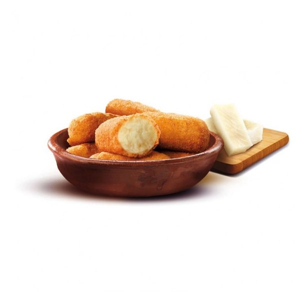 Spr�de bacalao croquetter med cremet torskefyld klar til tapas servering