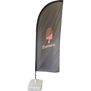 Beach Flag - Sort Domini