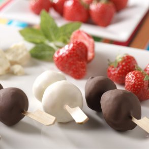 SKAFFEVARE - TapasSticks - m/jordbr og chokolade hvid/mrk/lys 27 gr