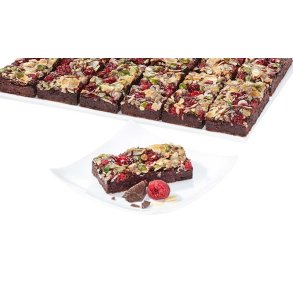 Hindb�r Brownie snitte glutenfri 1050 gr.
