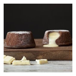 Italiensk chokoladesouffl&eacute; med hvid chokoladecreme 12x100 gr