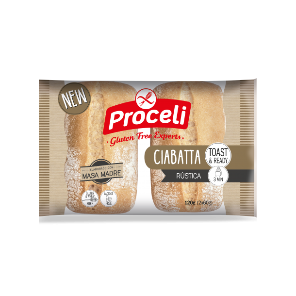 Ciabatta br�d glutenfri  2 x 60 gr.