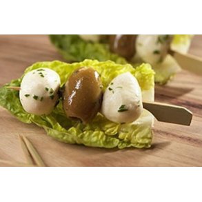 Tapas sticks med krydret mozzarella og oliven 40x15 gr