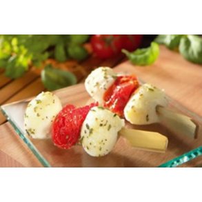 Tapas sticks med krydret mozzarella og tomat 40 stk.